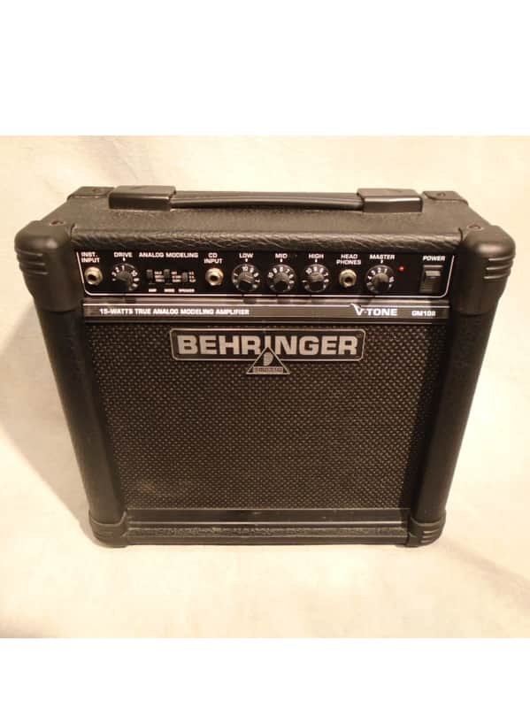 Behringer GM108 15W 1x8 V-Tone guitar combo amp Black image 1
