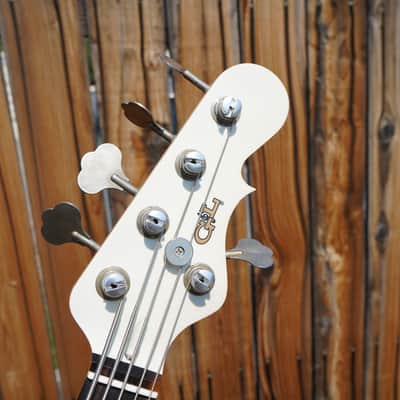 G&L USA Custom Shop JB-5 Nitro Olympic White over 3-Tone Sunburst 5-String Electric Bass Guitar w/ Tolex Case (2025) image 9
