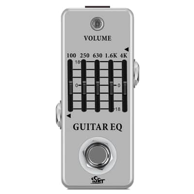 ISET Analog Guitar Equalizer Pedal EQ Pedal For Electric and Acoustic Guitar With True Bypass