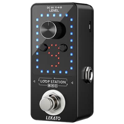 Lekato Guitar Looper Effect Pedal 9 Loops 40 Minutes Record Time Effects USB Tuner image 3