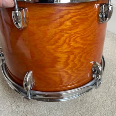Yamaha 12” Oak Custom mounted Tom Drum MIJ 2000s - Honey Amber image 5
