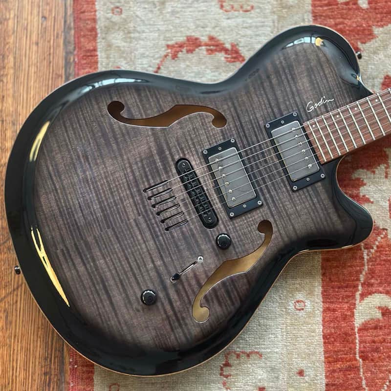 Circa 2002 Godin Flat 5 Standard Trans Black