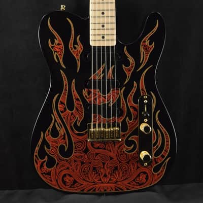 Mint Fender James Burton Telecaster Red Paisley Flames Maple Fingerboard image 1