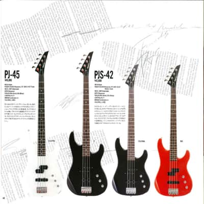 Fernandes Limited Edition Dinky Bass PJS-42 MIJ 1988 Black Lefty image 16