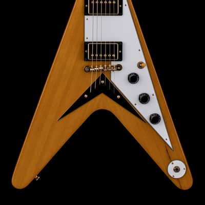 Epiphone 1958 Korina Flying V (2024) - Aged Natural #24764 with Original Hard Case image 1