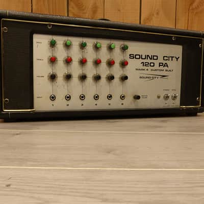 Sound City 120 PA 1976 Black Tolex image 1