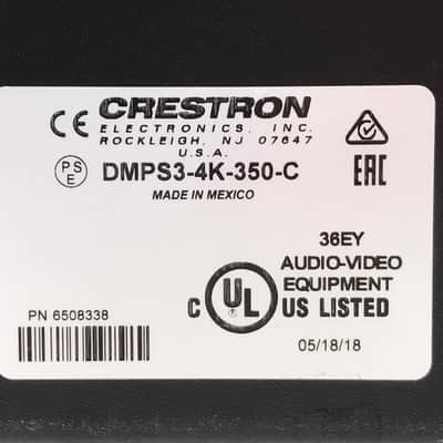 CRESTRON DMPS3-4K-350-C 3-Series 4K DigitalMedia Presentation System 350 image 14