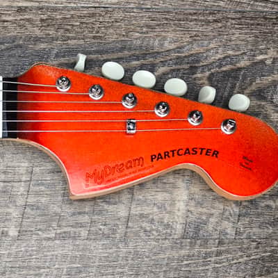 MyDream Partcaster Custom Built - Relic Candy Tangerine Hepcat image 4