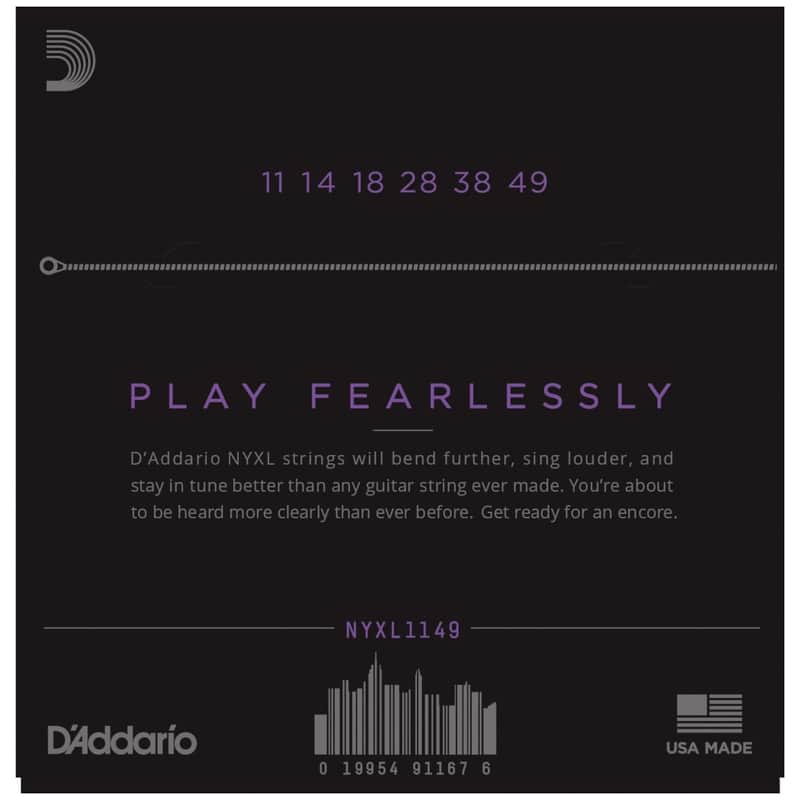 D'Addario NYXL1149-3P Nickel Wound Electric Guitar Strings 3-Pack, Medium Gauge image 2