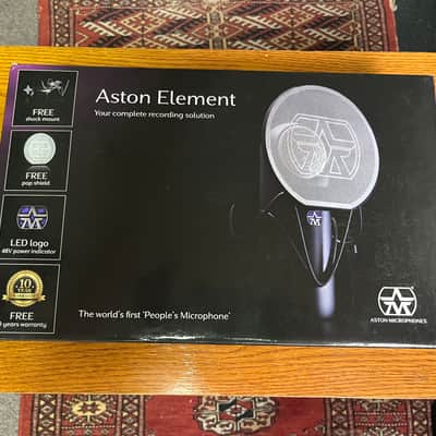 Aston Element Cardioid Large Diaphragm Condenser Microphone 2020 - Present - Black image 1