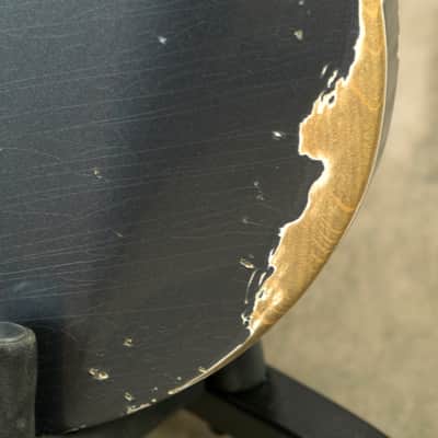 Alnus Bass luthier Made '51 P Bass - Aged Charcoal Frost Metallic image 20