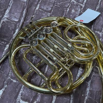 Yamaha YHR-567 Intermediate Double French Horn Lacquered Brass New Unplayed w/ Case Auth Dealer. #7676 image 4