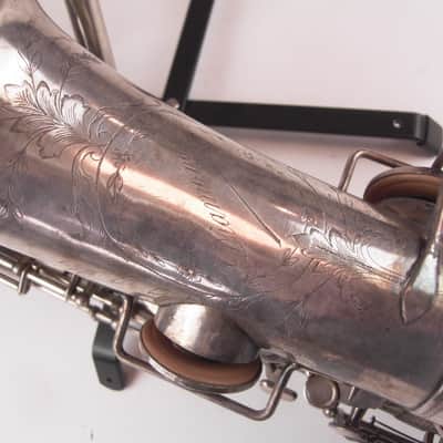 Seltenes Vintage Diamond Eb Altsaxophon Sax Alt Polster neu rare alto sax new pads versilbert image 4