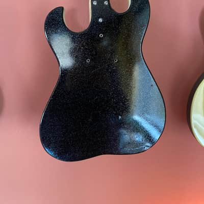Silvertone/DeArmond 1488 Body - Black image 3