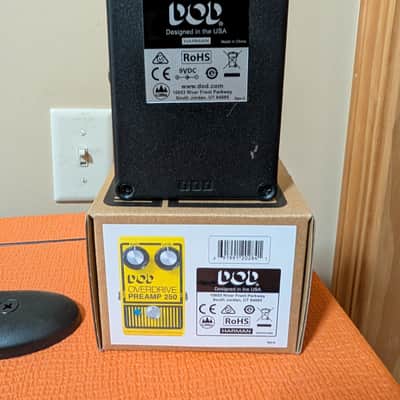 DOD Overdrive Preamp 250 Reissue 1995 - Present - Yellow image 2