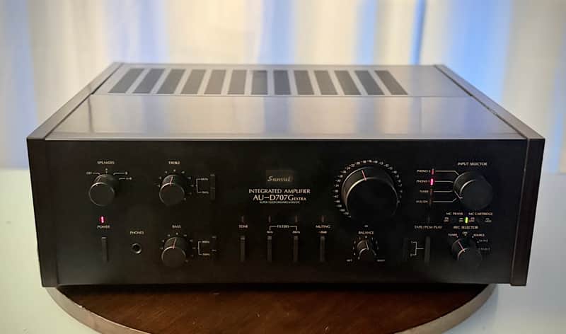 🎶✨ Sansui AU-D707G Extra Integrated Amplifier w/ Wood Cabinet