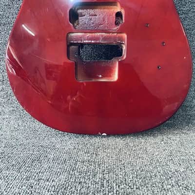 Red Basswood HH Guitar Body image 3
