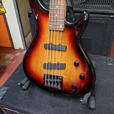 Sleeper! Brand New Johnson 5 String Sunburst Finish Bass Guitar - Looks & Plays & Sounds Excellent! image 2