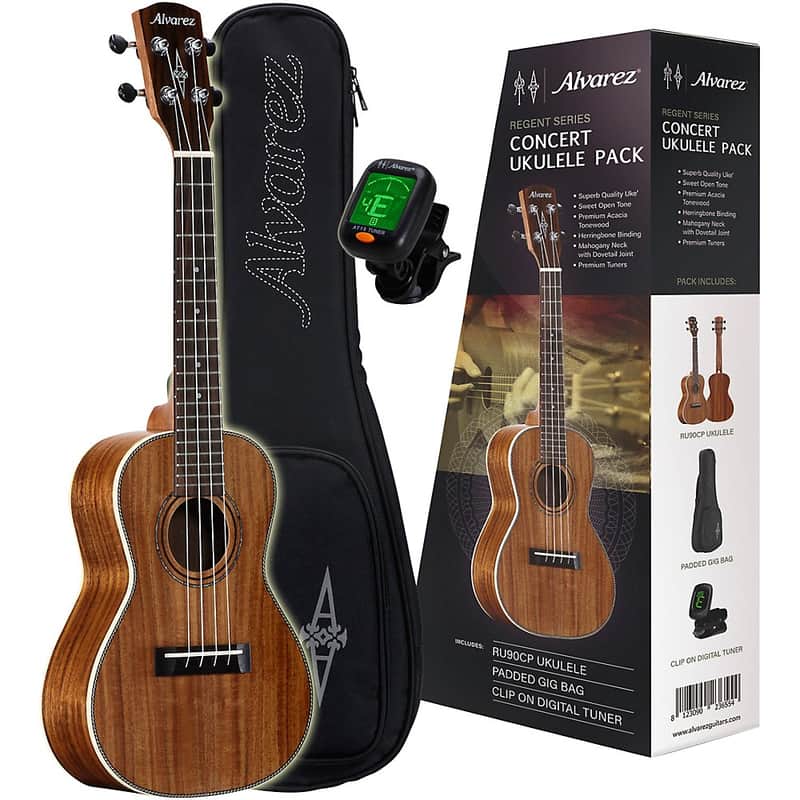 Alvarez RU90CP Regent Concert Ukulele Pack Regular Natural image 1