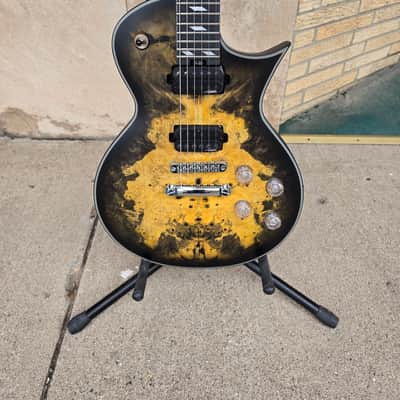 Legator HSC300 PRO Helio Single Cut 2026 - Black/Gold Satin Burl image 1
