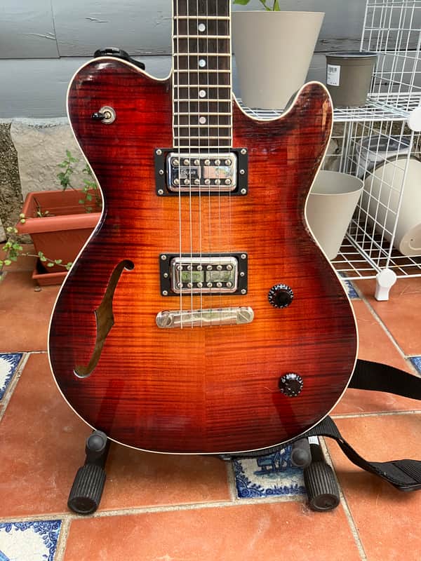 Cidre Arroaz II Guitar PRS Style 2024 Custom Made in Spain -  Flamed Maple Fireburst & Black Back image 1