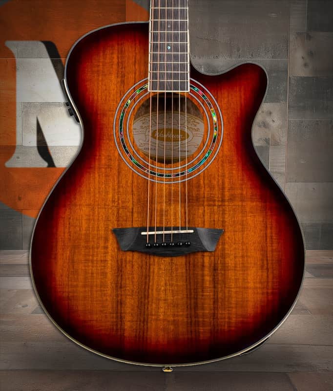 Washburn EA55G-A Festival Series Cutaway Acoustic/Electric Guitar - Koa Burst (EA55G-A-U) image 1