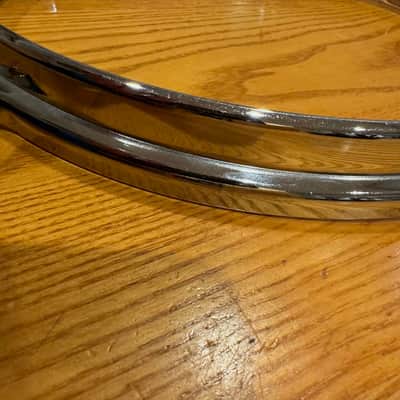 Slingerland Stick Saver Chrome Over Steel Hoop 12"- 6 lug Excellent (#2) image 4