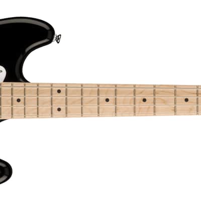 Squier Sonic Bronco Bass Maple Fingerboard White Pickguard Black image 2