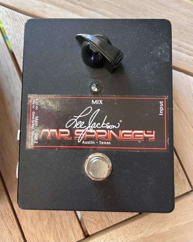 Lee Jackson Mr. Springgy Spring Reverb Pedal 2010s - Black image 1