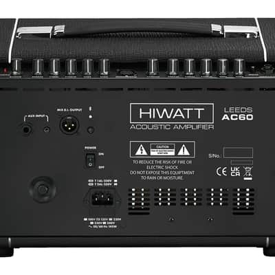 HIWATT LEEDS AC60 Combo | 60W 2-Channel Mobile Acoustic Guitar & Vocal Amplifier. New with Full Warranty! image 3