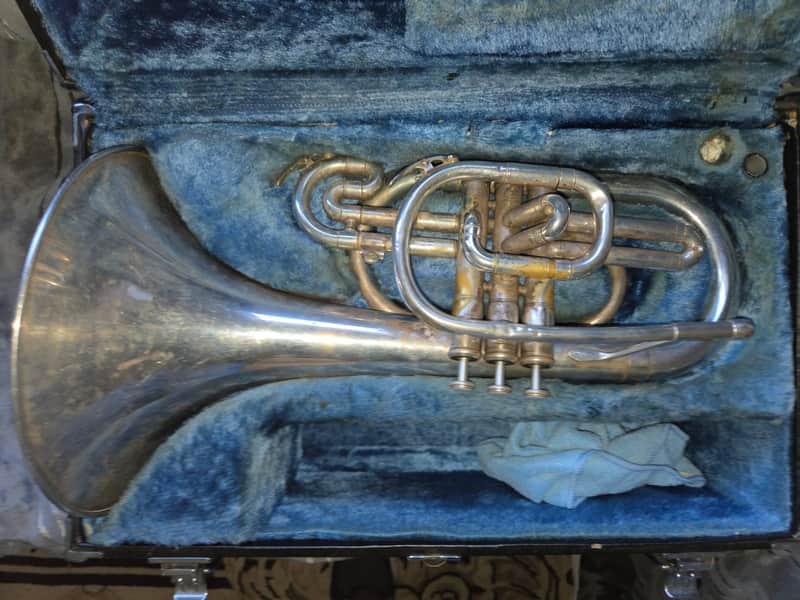 YAMAHA YMP-202M marching mellophone, VGood playing condition image 1