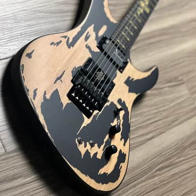 Schecter Synyster Gates Custom-S Relic in Distressed Satin Black image 5