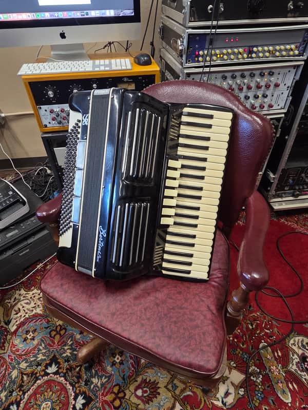 Bertini Piano Accordion 41/120 The RIVA No. 660 W Original Case And Straps image 1