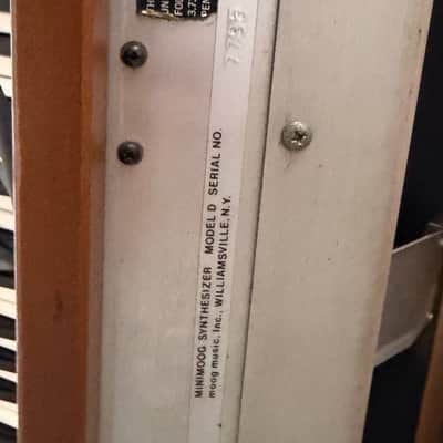 Moog 1975 Mini Moog Model D — Original Vintage — Serial #7796 1975 - wood image 7
