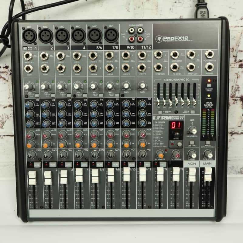 Mackie ProFX12 12-Channel Effects Mixer | Reverb