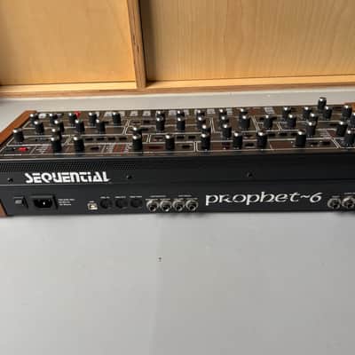 Sequential Prophet-6 Desktop 6-Voice Polyphonic Synthesizer 2018 - 2020 - Black with Wood Sides image 5