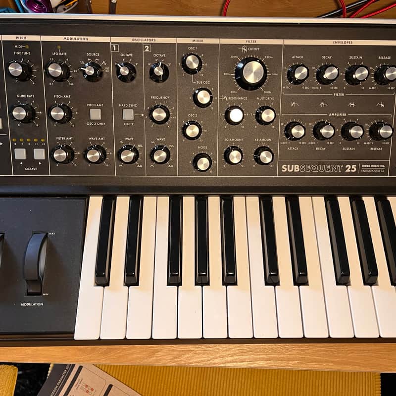 2020 – Present Moog Subsequent 25 Analog Synth Black
