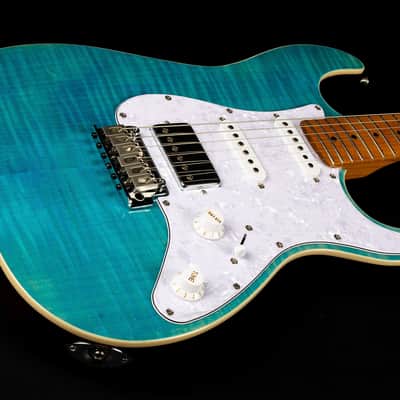 Jet JS-450 OBL 450 Series Basswood Flamed Maple Top Body Canadian Roasted Maple Neck 6-String Electric Guitar image 6