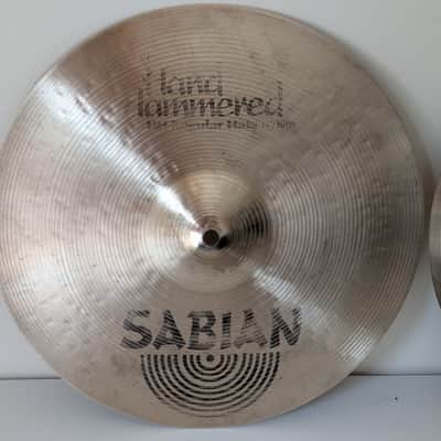 Sabian 14" HH Hand Hammered Regular Hi-Hat Cymbals (Pair) 1992 - 1998 - Natural image 4