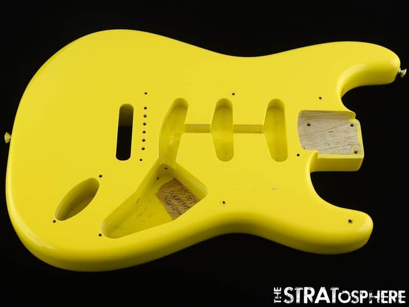 Fender Custom Shop 70th Annie 54 Strat NOS BODY Ash Graffiti Yellow image 1