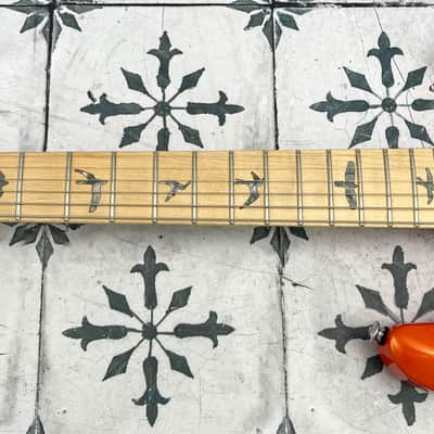 PRS SE NF3 with Maple Fretboard (Guyker 21:1 locking tuners) • Metallic Orange • 7.25 lb image 4