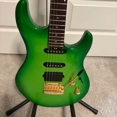 Ernie Ball Music Man Luke 4 HSS 2026 - Emerald Green Busrt image 2