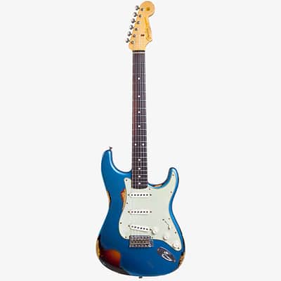 Fender CS NAMM '60 Strat Heavy Relic Lake Placid Blue 2014 Lake Placid Blue/3 Tone Sunburst image 4