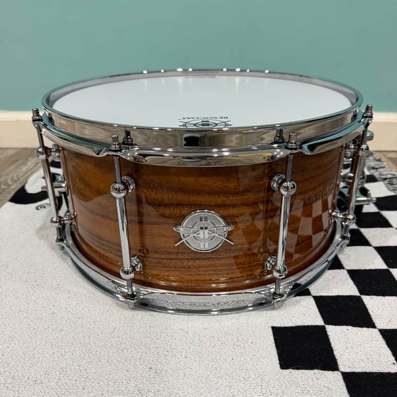 Dunnett Classic Stereoply 8 lug Acacia 7x14" Snare Drum image 1