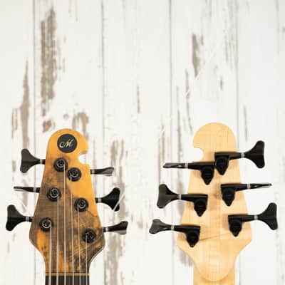 Manghini M3 6-String Bass - Buckeye Burl Top image 7