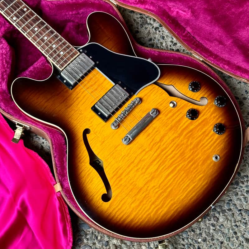 2000 Gibson ES-335 - Sunburst Flame Top image 1