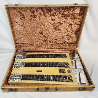 Fender Vintage Custom T-8 Triple-Neck Lap Steel, 1952, Blonde, Pre-Stringmaster, w/Case, RARE image 3
