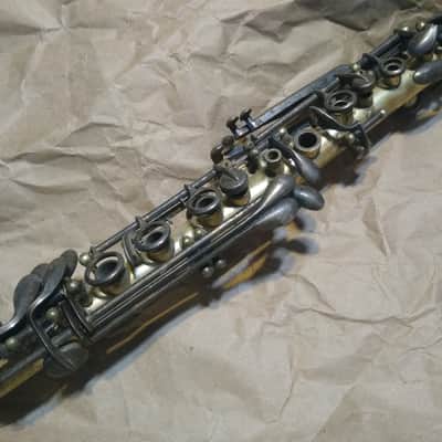 Elkhart Cavalier metal clarinet, USA, Silver-finish, Good Condition image 12