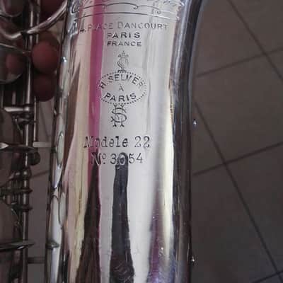 Vintage Selmer modele 22 Alto Saxophone 1924 silver plated ( fully restored ) image 11