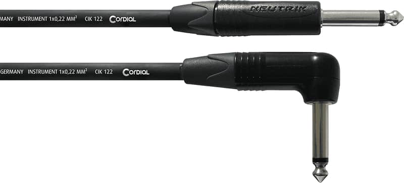 Cordial CPI 3 PR 3 meter Instrument Cable Straight/Angled image 1